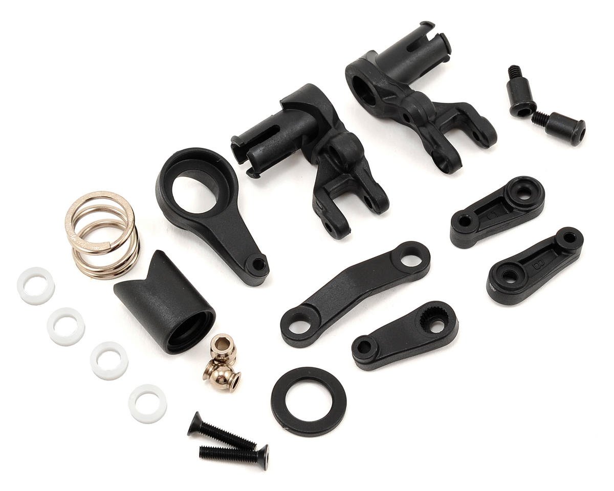 11pcs//set Aluminum Steering Bellcranks and Servo Saver Set w//Bearings Complete with Traxxa-s 1//10 Slash 4x4 Hop-Up Upgrade Parts